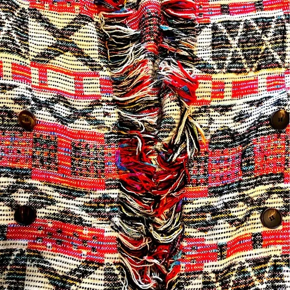 Bright Woven Aztec Pattern Jacket - Picture 3 of 5